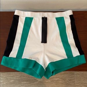 Vintage Zipper Bike Shorts